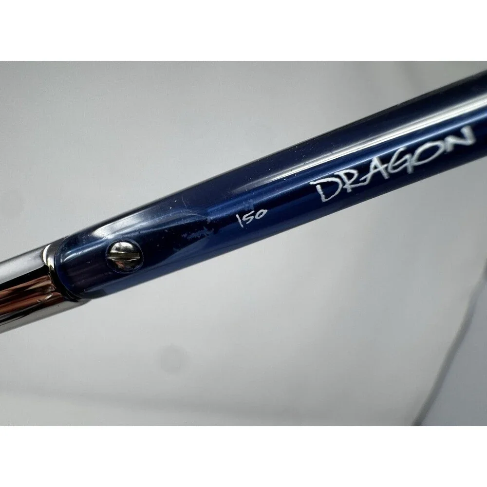 Dragon DR2015 002 Matte Black Silver Blue Eyeglass Frames 57-19-150 Authentic